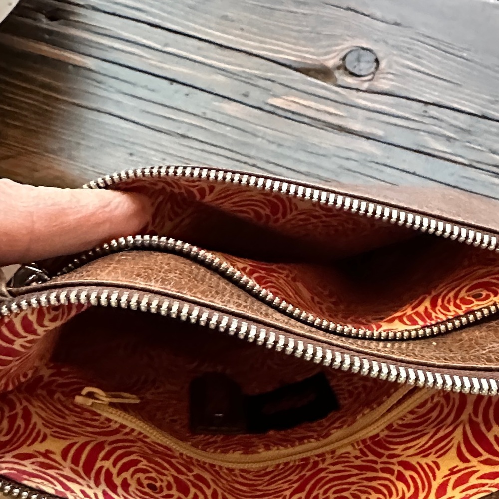 HOBO Brown Leather Crossbody Bag - Picture 5 of 10